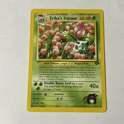 Pokemon TCG Gym Challenge Erika's Ivysaur Card 41/132 Unlimited Uncommon - Image 1