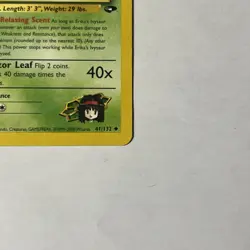 Pokemon TCG Gym Challenge Erika's Ivysaur Card 41/132 Unlimited Uncommon - Image 2
