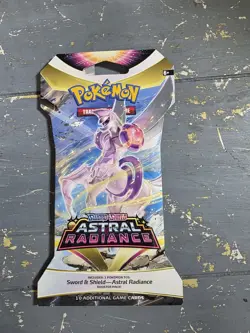 Unopened 2022 Sword and Shield Astral Radiance Booster Pack of 10 Pokemon Cards - Image 1