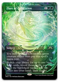 Flare of Cultivation (Borderless) #338 (Foil) NM Modern Horizons 3 MH3 Magic MTG - Image 1