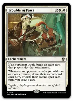 Trouble in Pairs #15 (NM) Murders Karlov Manor MKC Magic MTG - Image 1