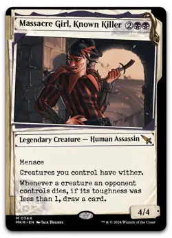 Massacre Girl, Known Killer (Showcase) #344 NM Murders Karlov Manor Magic MTG - Image 1