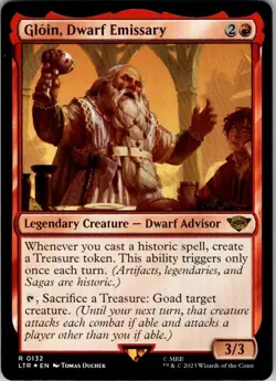 Magic | LTR | Gloin, Dwarf Emissary | 132 | Foil | NM - Image 1