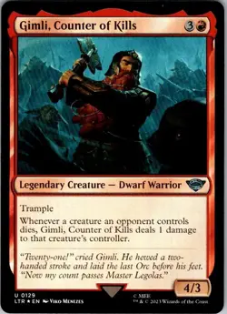 Magic | LTR | Gimli, Counter of Kills | 129 | Foil | NM - Image 1