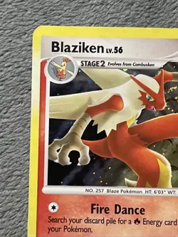 Blaziken Lv. 56 1/106 Pokemon Card Nice Swirl Great Encounters - Image 5