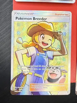 Pokemon TCG 4 Card Lot Trainer Supporter Full Art Holo KOR Breeder Coach Trainer - Image 4