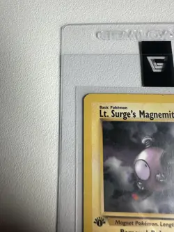 Lt. Surges Magnemite 1st Edition Gym Heroes 50/132 WOTC Vintage Pokemon - Image 3