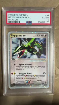 2003 Pokemon EX Dragon Rayquaza ex Holo #97/97 PSA 6 (EX-MT) - Image 1