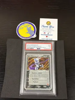 2004 POKEMON EX TEAM ROCKET RETURNS # 99/109 ROCKET'S MEWTWO EX-HOLO - PSA 5 - - Image 1