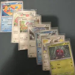 7 Error Miscut Alignment Dot 151 Cards Make An Offer ! Pokemon NM Read Desc - Image 1