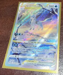Pokemon Crown Zenith Glaceon VSTAR Holo GG40/GG70 Sword Shield Galarian Gallery - Image 2