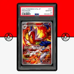 Pokemon PSA 10 Infernape AR 070/066 Crimson Haze sv5a Japanese - Image 1