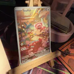 Stufful 154/132 Mega Evolution Illustration Rare Full Art Holo Pokemon TCG MINT - Image 2
