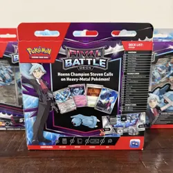 Pokemon Steven Rival Battle Deck Set of 3 SEALED NEW - Image 4
