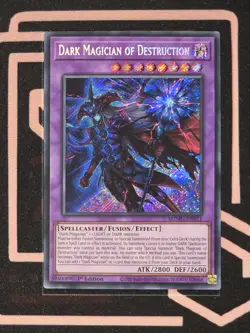 Dark Magician of Destruction MZMU-EN011 Secret Rare 1st Edition YuGiOh - Image 1