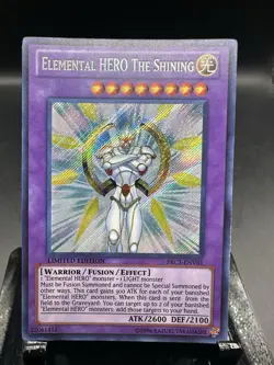 Yu-Gi-Oh! - Elemental HERO The Shining - Secret Rare - PRC1-ENV01 - Image 1