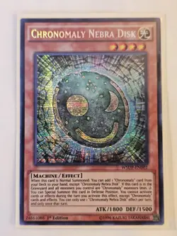 Chronomaly Nebra Disk - WSUP-EN001 - Prismatic Secret Rare Yugioh! Yu-Gi-Oh! - Image 1