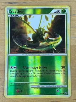 Scyther 36/90 Uncommon Reverse Holo Undaunted 2010 Pokemon TCG Card - Image 1