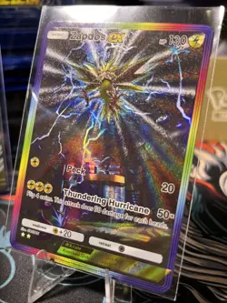 Zapdos EX Holographic Pokemon TCG Pocket Illustration Rare Custom Card - Image 2