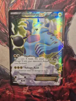 Thundurus EX - 98/108 - Pokemon Roaring Skies XY Full Art Ultra Rare Card LP - Image 1
