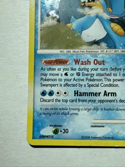 Pokemon Swampert Holo Rare Card 9/106 Great Encounters Series - Image 5