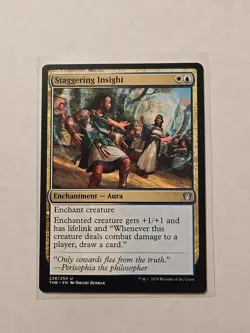 Staggering Insight - Theros Beyond Death - LP - Uncommon - Aura - Image 1