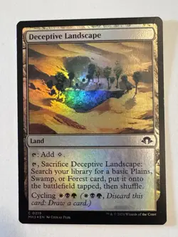Deceptive Landscape Foil (219) Modern Horizons 3 MH3 MTG Magic - Image 1