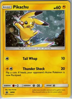 Pikachu - SM98 Holo SM Promos - Pokemon Card - NM - Image 1