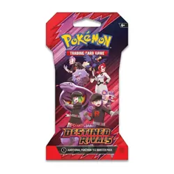 (4) POKEMON TCG SCARLET & VIOLET DESTINED RIVALS SLEEVED BOOSTERS FULL ART SET - Image 3