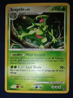 ⚜Pokemon Diamond & Pearl Great Encounters - Sceptile Holofoil Rare LP🥳 - Image 1