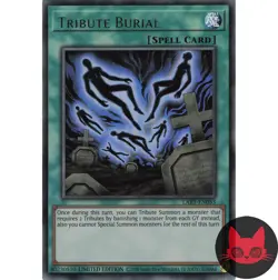 Yugioh Tribute Burial LART-EN053 Ultra Rare Limited Edition NM - Image 1