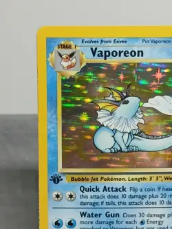 Pokemon TCG Vaporeon Jungle Holo Rare Card 12/64 1st Edition 1999 Nice Card - Image 4