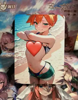 Non-Holo Beautiful Waifu Card Goddess Story CCG Anime Waifu Double Sided - Image 1