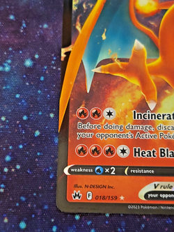 CHARIZARD V 018/159 Crown Zenith Holo Ultra Rare Pokemon TCG Near Mint NM Card - Image 3