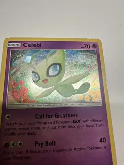 Celebi - SM224 - SM Black Star Promo Pokemon Card TCG SM Promo *Mark* - Image 2