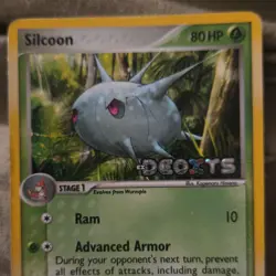 Pokemon Silcoon 46/107 Deoxys Reverse Holo Uncommon Stage 1 80HP English Card - Image 1