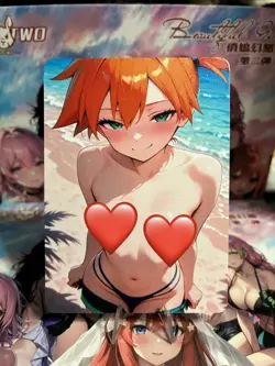 Non-Holo Beautiful Waifu Card Goddess Story CCG Anime Waifu Double Sided - Image 1
