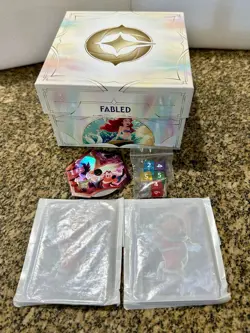 Disney Lorcana Fabled Trove: Lore Counter, Dice, Card Dividers X2. NO Packs - Image 1