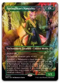 Springheart Nantuko (Borderless) #341 (Foil) NM Modern Horizons 3 MH3 Magic MTG - Image 1