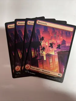 MTG Mountain 0194 X4 Ninja Turtles TMT - Image 1
