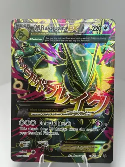 Pokemon TCG M Rayquaza EX Full Art Ultra Rare Card XY Roaring Skies - Image 4