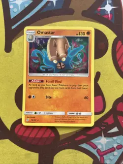 Pokemon Omastar 76/181 - SM Team Up - Holo Rare - Excellent - Image 1