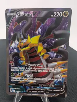 Pokemon Giratina v Full Art Ultra Rare TCG Card SWSH Lost Origin 185/196 - Image 1
