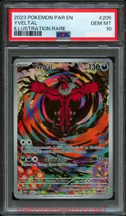 Pokemon Paradox Rift Yveltal 205 PSA 10 - Image 1
