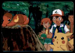 1999 Vending Machine Sticker Ash Friends Charmander Unlicensed Japanese Prism - Image 1