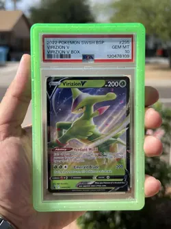 Pokemon Virizion V SWSH295 Sword & Shield Promo Holo PSA 10 SWSH V pop 35 - Image 1