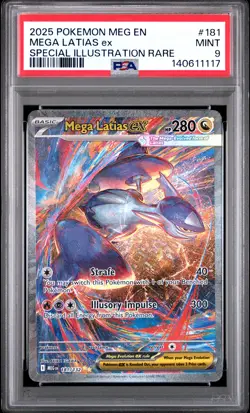 2025 POKEMON MEG EN-MEGA EVOLUTION #181 MEGA LATIAS ex PSA 9 - Image 1