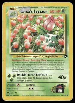 Pokemon Tcg Erika's Ivysaur #41 Pokemon Gym Challenge HP - Image 1