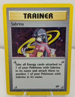 Pokemon TCG Sabrina Trainer Gym Challenge Holo 20/132 NM - Image 1