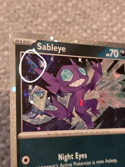 Sableye - Cosmos Holo w/Swirl - 136/193 - Paldea Evolved - Near Mint / Mint - Image 1